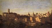 Corot Camille The forum of the garden farnes china oil painting artist